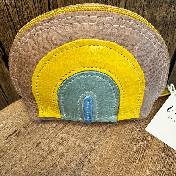 Genuine Leather Makeup Bag Cosmetics Bag NEW Boho Travel Small batch Sustainable - Picture 2 of 9